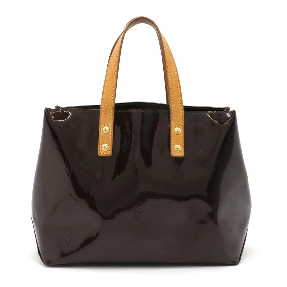 LOUIS VUITTON Monogram Vernis Lead Handbag Tote Bag Amarante Purple